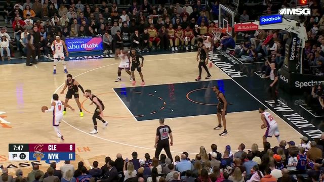 【2025年04月12日 骑士vs尼克斯集锦】骑士108-102尼克斯 加兰26分13助攻率队末节逆转尼克斯