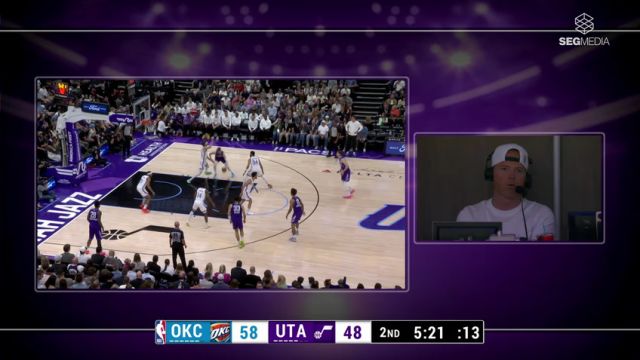 【2025年04月12日】NBA常规赛：雷霆vs爵士第2节英文原声录像回放