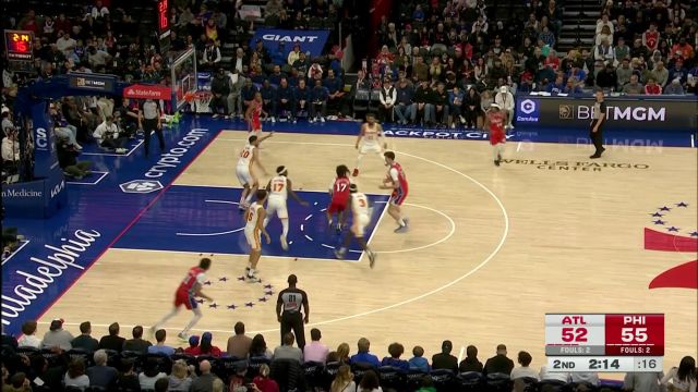 【2025年04月12日 老鹰vs76人集锦】雨一直下！勒维尔、巴格利、尼昂化身投手两分钟内5记三分穿云射日