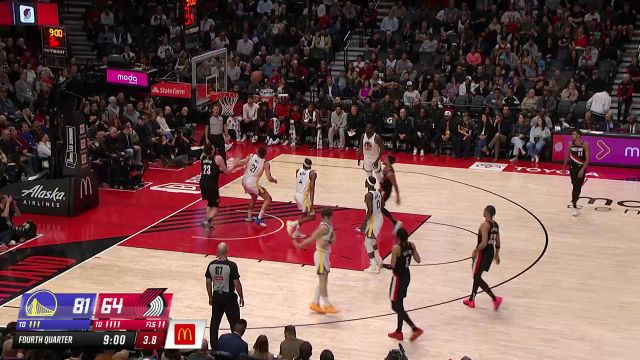 【2025年04月12日 勇士vs开拓者集锦】勇士vs开拓者精彩集锦 勇士6人上双轻取对手掌握争六主动权