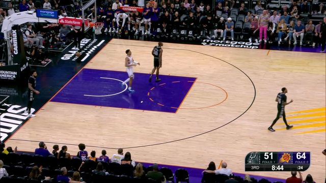 【2025年04月12日 马刺vs太阳集锦】你投不进就别怪我们不客气了 邓恩和伊戈达罗轮番暴虐篮筐