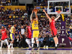 NBA录像全场回放常规赛：火箭vs湖人（4.12）白魔生涯新高34分