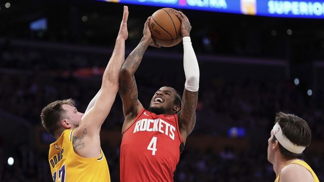 【2025年04月12日 火箭vs湖人集锦】火箭109-140湖人 东契奇39+8+7詹姆斯伤退锁定西部第3