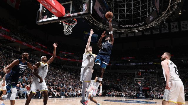 【2025年04月14日 爵士vs森林狼集锦】爵士105-116森林狼 爱德华兹43分率队锁定西部前六直通季后赛