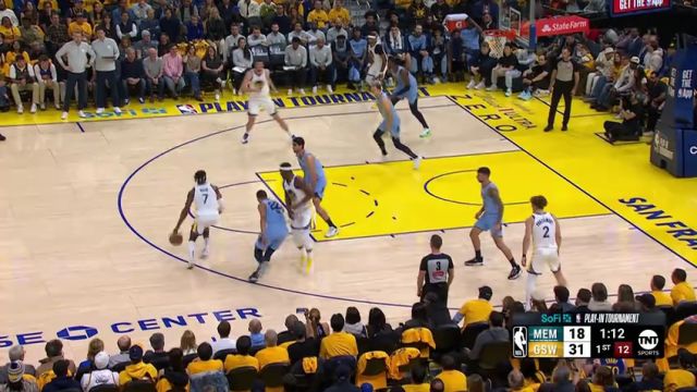 【2025年04月16日】NBA附加赛：灰熊vs勇士第1节英文原声录像回放