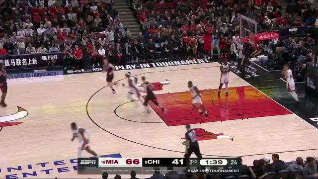 【2025年04月17日】热火vs公牛第2节英文原声录像回放