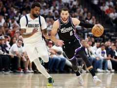 NBA回放全场录像高清：附加赛独行侠vs国王（4月17日）克莱次节16分