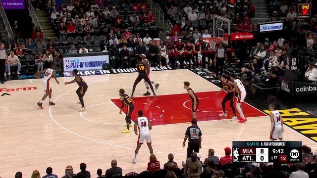 【2025年04月19日 热火vs老鹰集锦】开局气势如虹！热火全队发力开局打出一波10-0打停老鹰