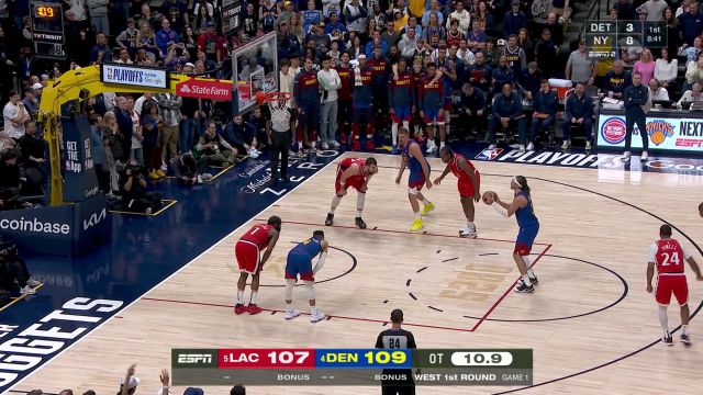 【2025年04月20日 快船vs掘金集锦】戈登vs快船集锦 全面发挥拿下25+8内线霸主无所不能