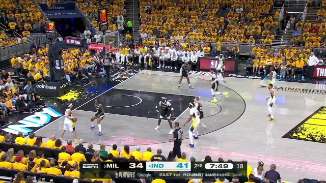 【2025年04月20日 雄鹿vs步行者集锦】开打得分账户！哈利伯顿次节找回手感大展身手连取四分