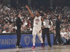 NBA季后赛战报：骑士三核85分大胜热火总分1-0 米切尔30分加兰27+5