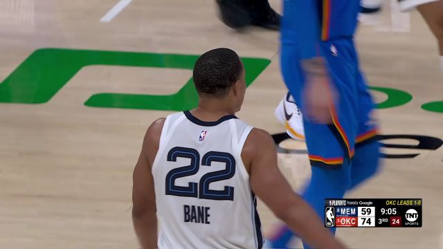 【2025年04月23日 灰熊vs雷霆集锦】就是这么强硬！3J顶着防守翻身跳投稳稳落袋为球队添砖加瓦