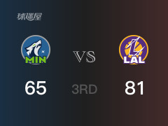 三节比分，湖人81-65领先森林狼，东契奇28分