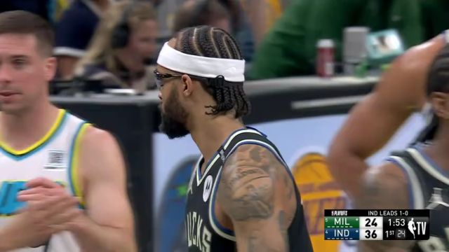 【2025年04月23日】NBA季后赛：雄鹿vs步行者G2第1节英文原声录像回放