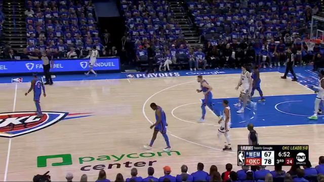 【2025年04月23日】NBA季后赛：灰熊vs雷霆G2英文原声全场录像回放