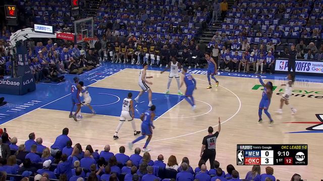 【2025年04月23日 灰熊vs雷霆集锦】完全是碾压局面！雷霆开场万箭齐发打出11-2攻击波迅速建立领先