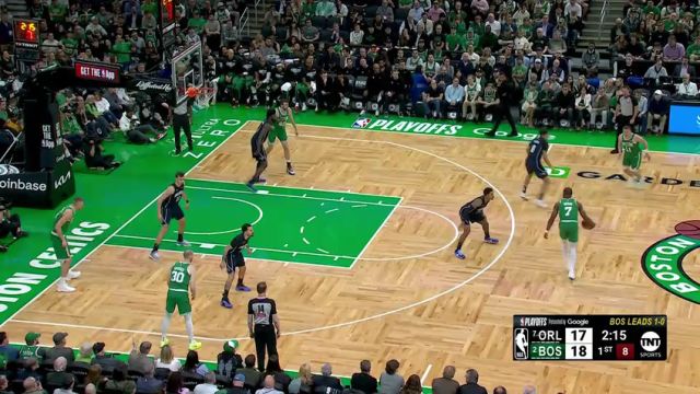 【2025年04月24日 魔术vs凯尔特人集锦】哈里斯眼疾手快抢断布朗 布莱克迅速反击转身打板命中