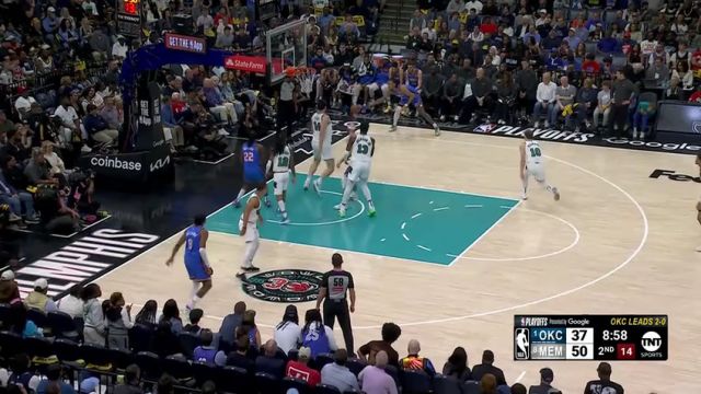 【2025年04月25日】NBA季后赛：雷霆vs灰熊G3第2节中文解说录像回放