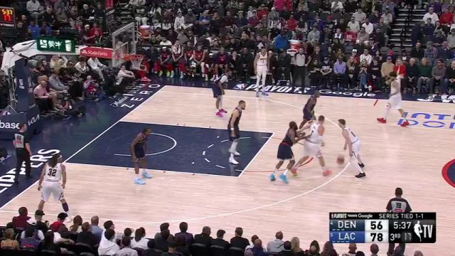 【2025年04月25日】NBA西部首轮G3：掘金vs快船G3第3节英文原声录像回放