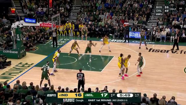 【2025年04月26日 步行者vs雄鹿集锦】利字连线！利拉德炮弹直传直塞篮下字母哥旱地拔葱双手重扣