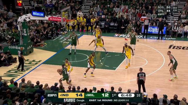 【2025年04月26日 步行者vs雄鹿集锦】分担进攻重任！特伦特重回首发4中3已砍下8分