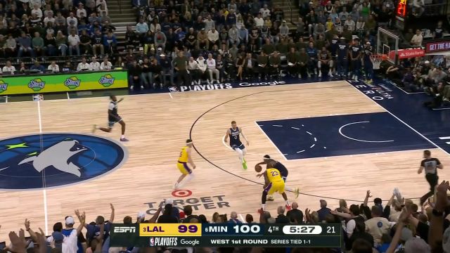 【2025年04月26日 湖人vs森林狼集锦】抓住失误疯狂推进 麦克丹尼尔斯超神发挥疯狂砍下2+1