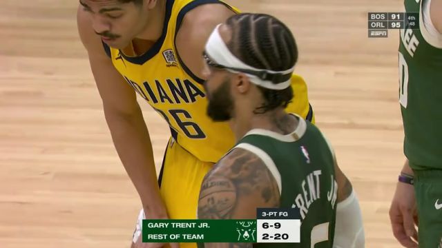 【2025年04月26日】NBA季后赛：步行者vs雄鹿G3第3节英文原声录像回放