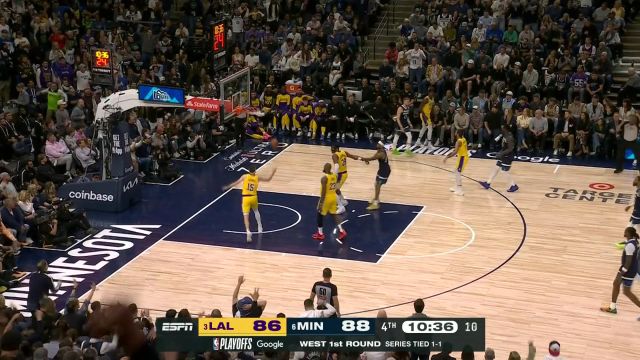 【2025年04月26日 湖人vs森林狼集锦】湖人vs森林狼G3五佳球 爱德华兹死亡隔扣东契奇 詹姆斯乘风而起空接暴扣