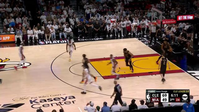 【2025年04月27日】NBA季后赛：骑士vs热火G3第3节英文原声录像回放