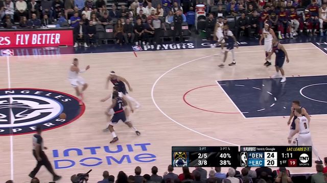 【2025年04月27日 掘金vs快船集锦】哈登瞅准时机抢断坎卡尔！本-西蒙斯拿球快攻上演精彩暴扣