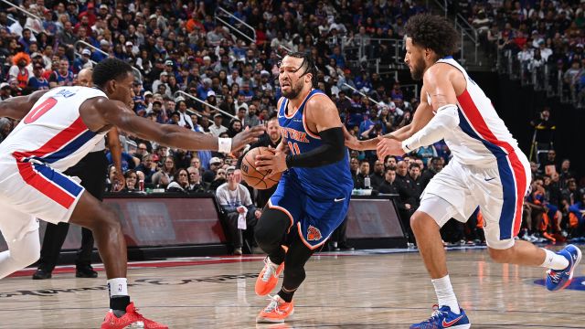 【2025年04月28日 尼克斯vs活塞集锦】尼克斯vs活塞G4精彩集锦 布伦森31+11率队拿到赛点坎宁安错失绝杀中投