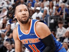 NBA季后赛战报：尼克斯争议漏判险胜活塞总分3-1 布伦森32+11