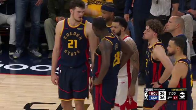 【2025年04月29日】NBA西部首轮G4：火箭vs勇士G4第2节英文原声录像回放