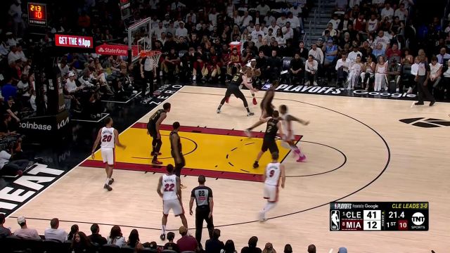 【2025年04月29日 骑士vs热火集锦】经验丰富！阿德巴约假动作戏耍防守打成2+1