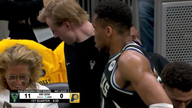 【2025年04月30日】NBA东部首轮G5：雄鹿vs步行者G5第1节中文解说录像回放