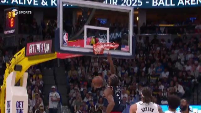 【2025年04月30日】NBA季后赛：快船vs掘金G5第2节英文原声录像回放