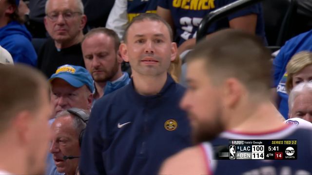 【2025年04月30日 快船vs掘金集锦】终于得分上双了！哈登长驱直入轻松上篮拿下两分