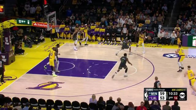 【2025年05月01日】NBA西部首轮G5：森林狼vs湖人G5第3节英文原声录像回放