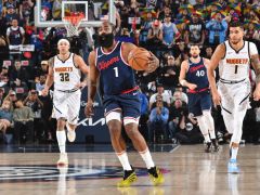 NBA季后赛战报：快船险胜掘金总分3-3 哈登28+6+8小卡27+10