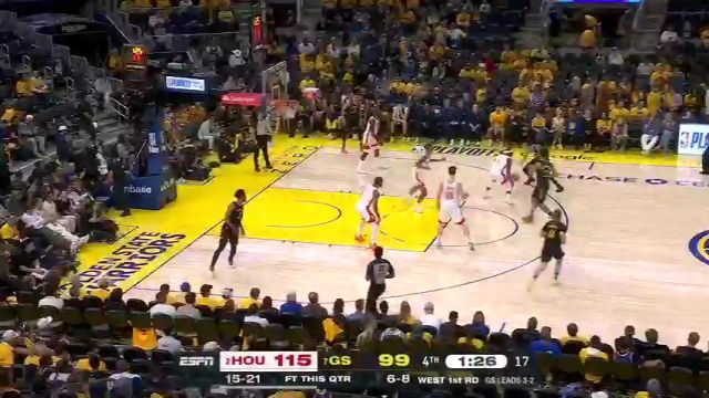 【2025年05月03日 火箭vs勇士集锦】奋战至最后！桑托斯突破上篮同样也中