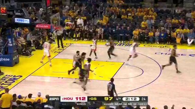 【2025年05月03日 火箭vs勇士集锦】上场就有收获！斯宾塞突破上篮稳稳命中