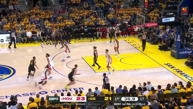 【2025年05月03日 火箭vs勇士集锦】机不可失时不再来！杰伦-格林长驱直入飞身暴扣一气呵成