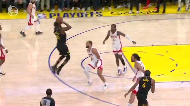 【2025年05月03日 火箭vs勇士集锦】个人实力爆表！ 巴特勒接球就投踩线命中2+1