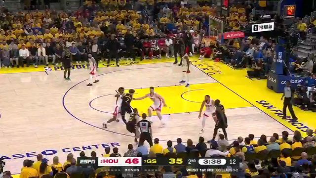 【2025年05月03日 火箭vs勇士集锦】球队气势大增！库里接球半转身三分一发入魂