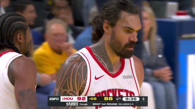 【2025年05月03日 火箭vs勇士集锦】防守进攻一肩挑！亚当斯镇守篮下抡锤大帽扇懵对手