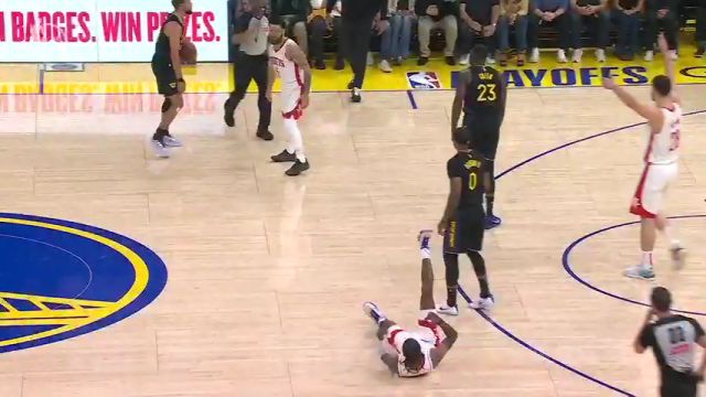 【2025年05月03日 火箭vs勇士集锦】上来就搞事？追梦“上下其手”放倒杰伦-格林 被吹一级恶意依旧喋喋不休