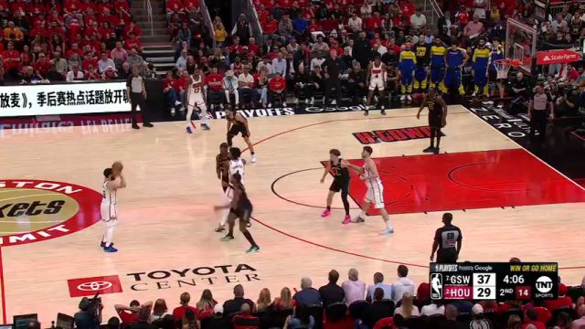 【2025年05月05日】NBA西部首轮G7：勇士vs火箭G7第2节英文原声录像回放