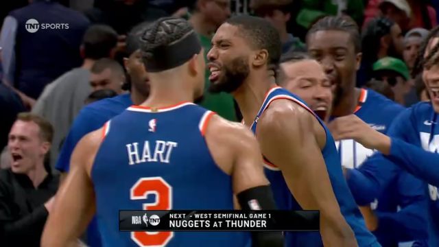 【2025年05月06日 尼克斯vs凯尔特人集锦】窒息防守！布里奇斯死亡封锁布朗生生断下