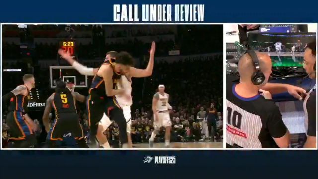 【2025年05月06日】NBA季后赛：掘金vs雷霆G1第3节中文解说录像回放