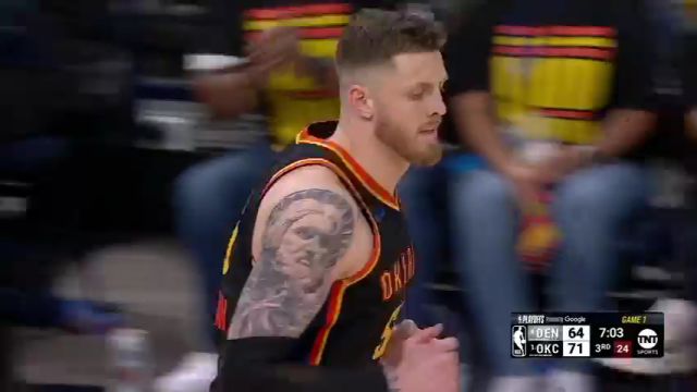 【2025年05月06日】NBA季后赛：掘金vs雷霆G1第3节英文原声录像回放